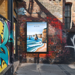 Twelve Apostles Scenic View Travel Poster