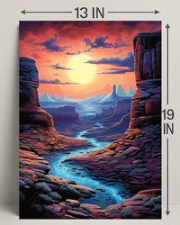 Desert Sunset Serenity Poster PosterGoat