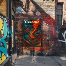 Oklahoma A Vibrant State Poster
