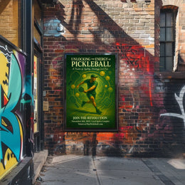 Unlocking the Energy of Pickleball Poster