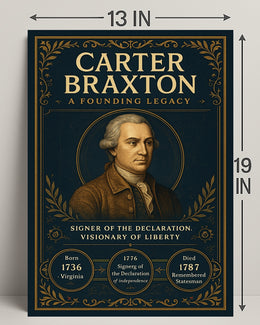 Carter Braxton A Founding Legacy Poster PosterGoat