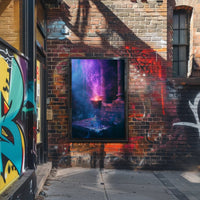 Mystical Chalice in Enchanted Stone Chamber Poster PosterGoat