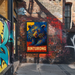 Binturong Mosaic Art Poster