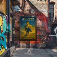 Jim Thorpe Iconic Sports Legend Poster