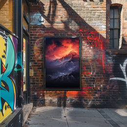 Majestic Mountain Sunrise Poster