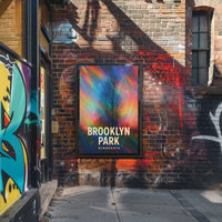 Brooklyn Park Minnesota Scenic Minimalist Wanderlust Poster