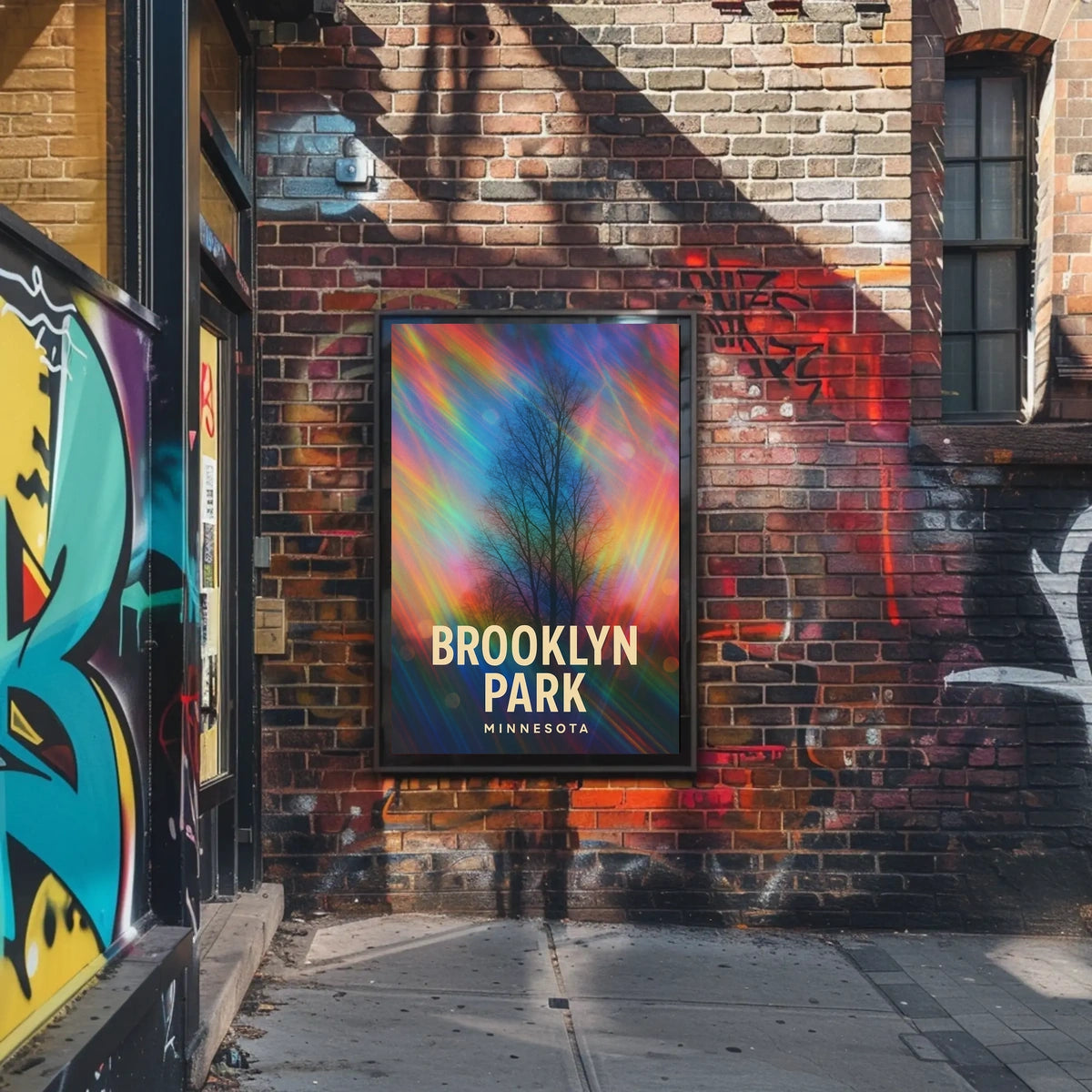 Brooklyn Park Minnesota Scenic Minimalist Wanderlust Poster