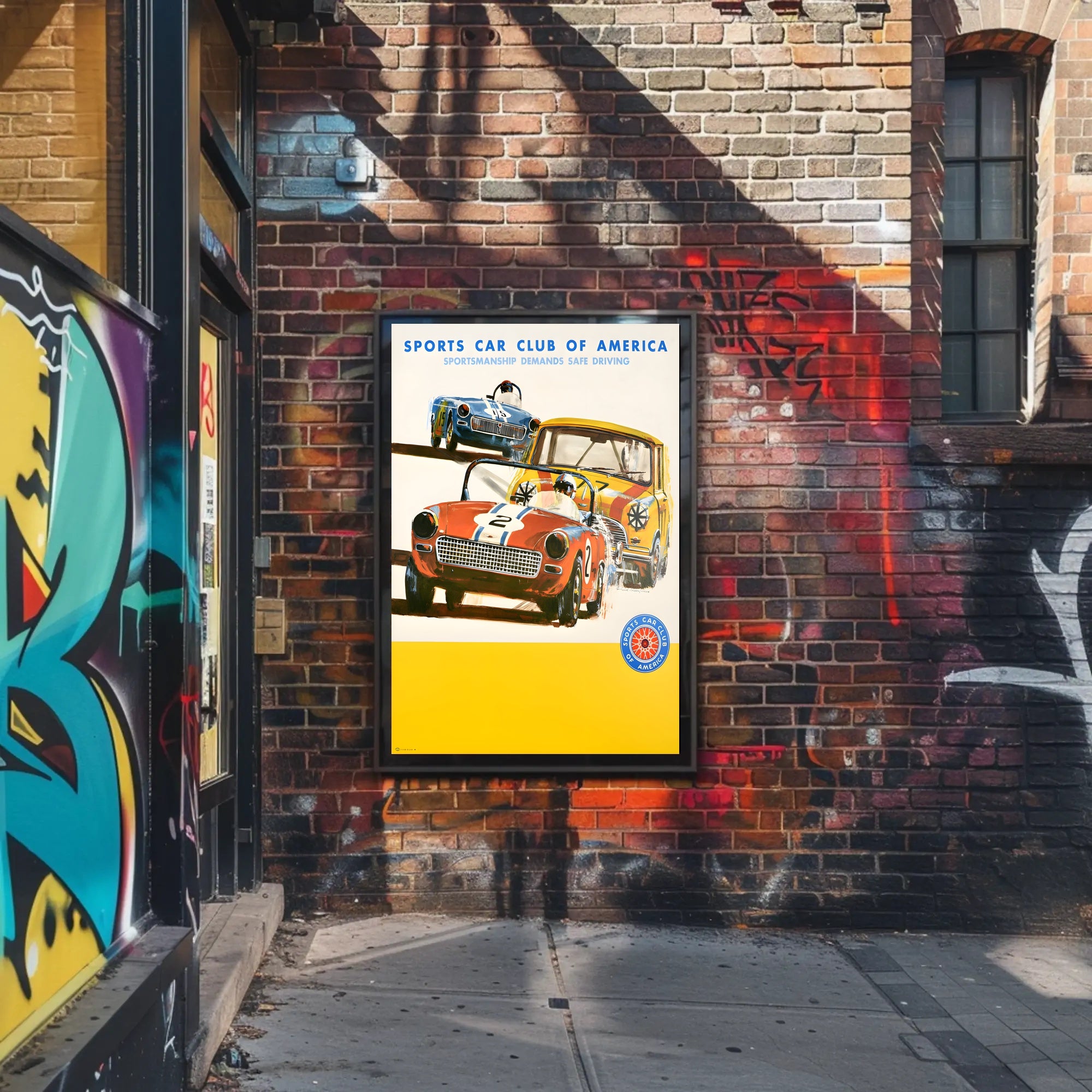 Sports Car Club of America Racing Poster
