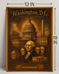 Washington, D.C. Capital of the United States Poster PosterGoat