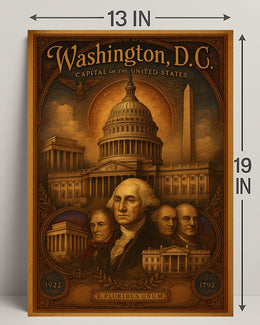 Washington, D.C. Capital of the United States Poster PosterGoat