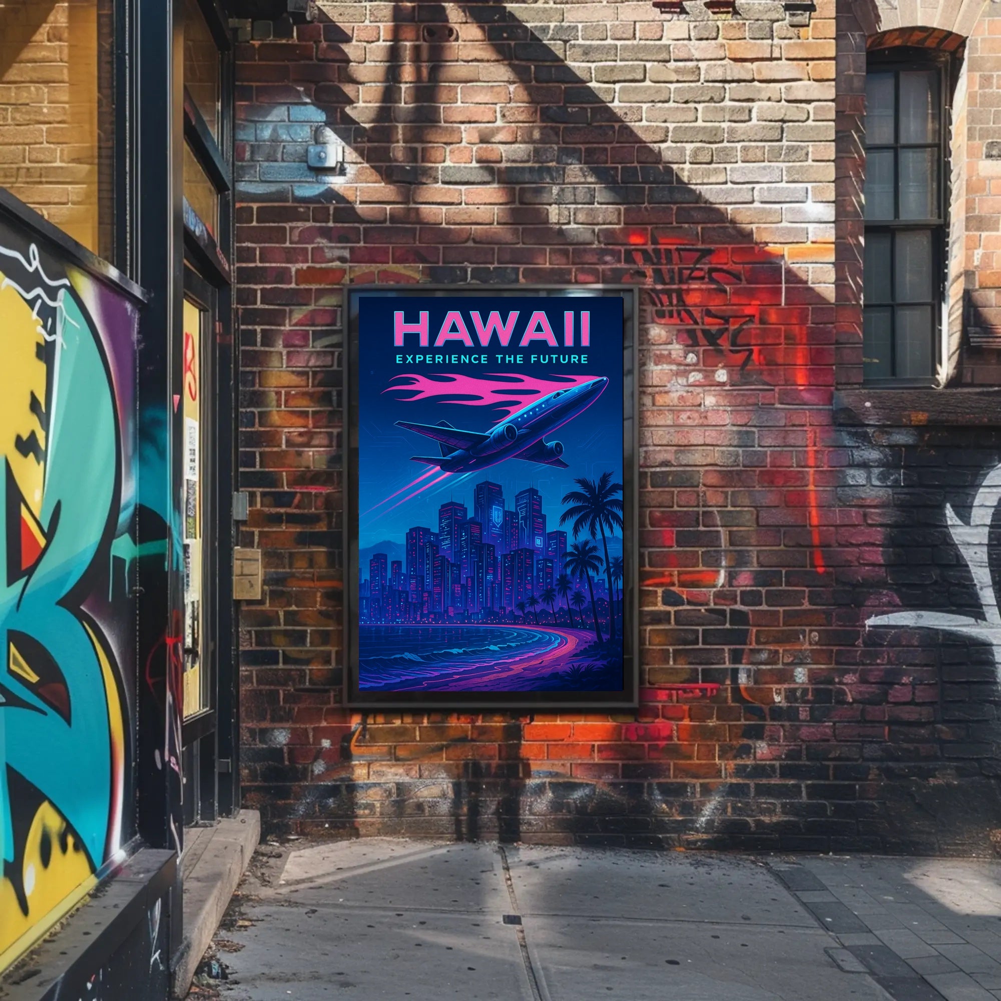 Hawaii Experience the Future Poster PosterGoat