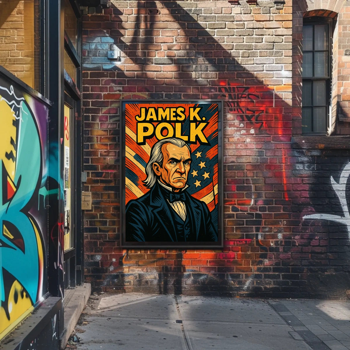 James K Polk Poster Scenic History Wall Art Print For Home