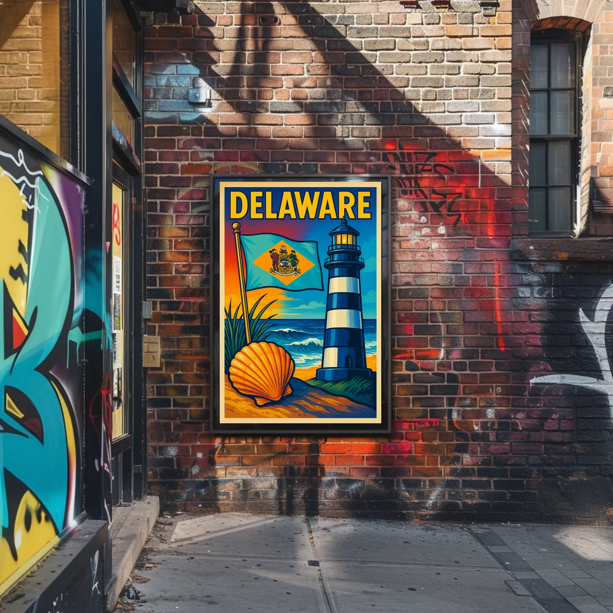 Delaware Coastal Charm Poster