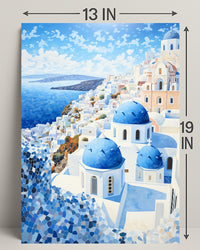 Santorini Serenity Poster