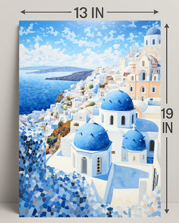 Santorini Serenity Poster