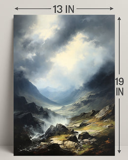 Majestic Mountain Landscape Poster