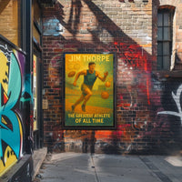 Celebrating Athletic Excellence Jim Thorpe Poster