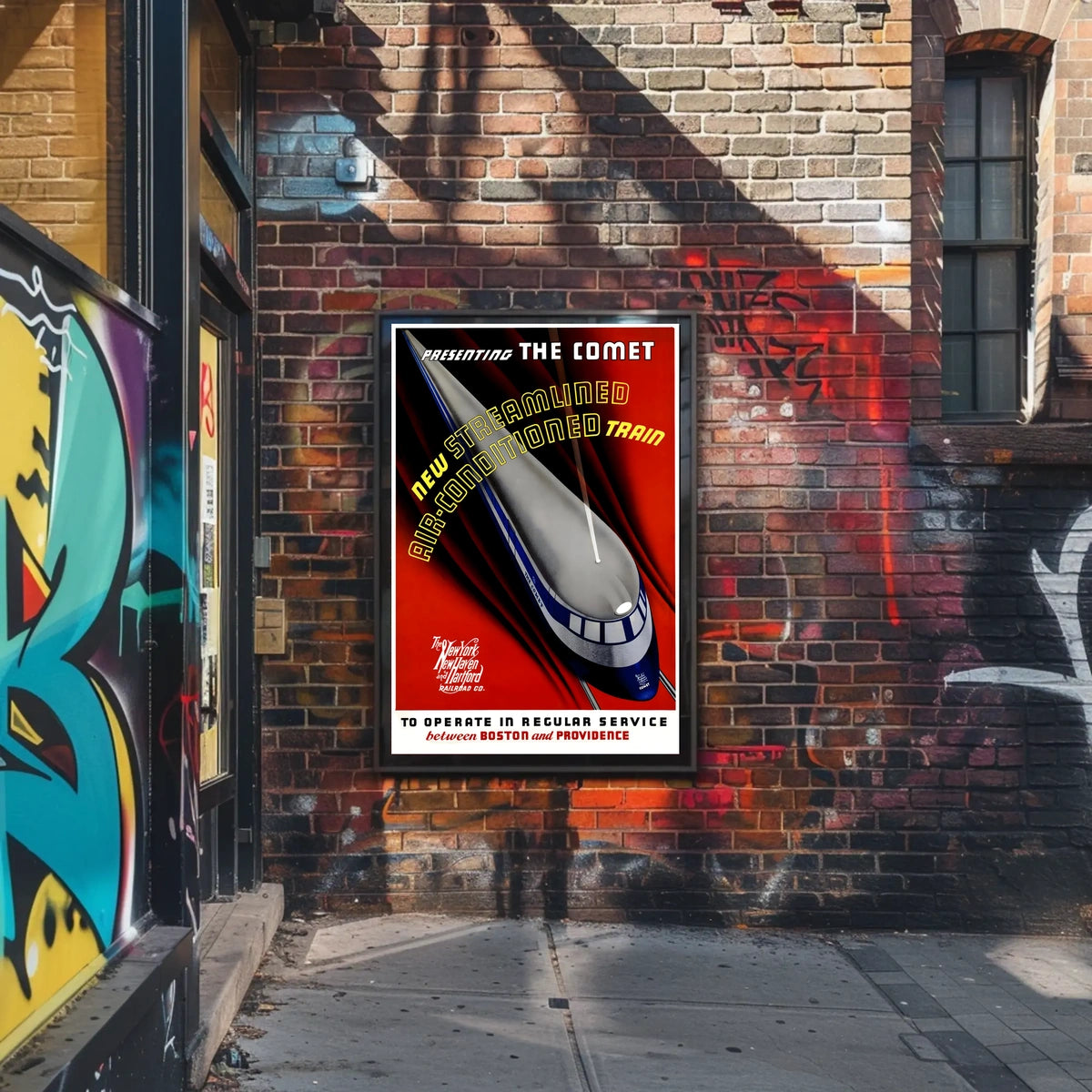 The Comet Train Travel Poster