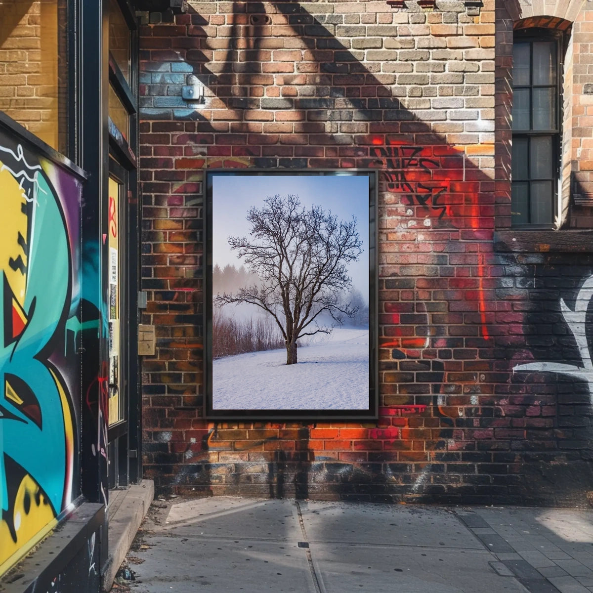 Winter Serenity: Minimalist Artistic Poster