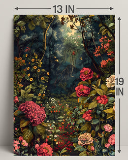 Enchanted Forest Garden William Morris Art Poster