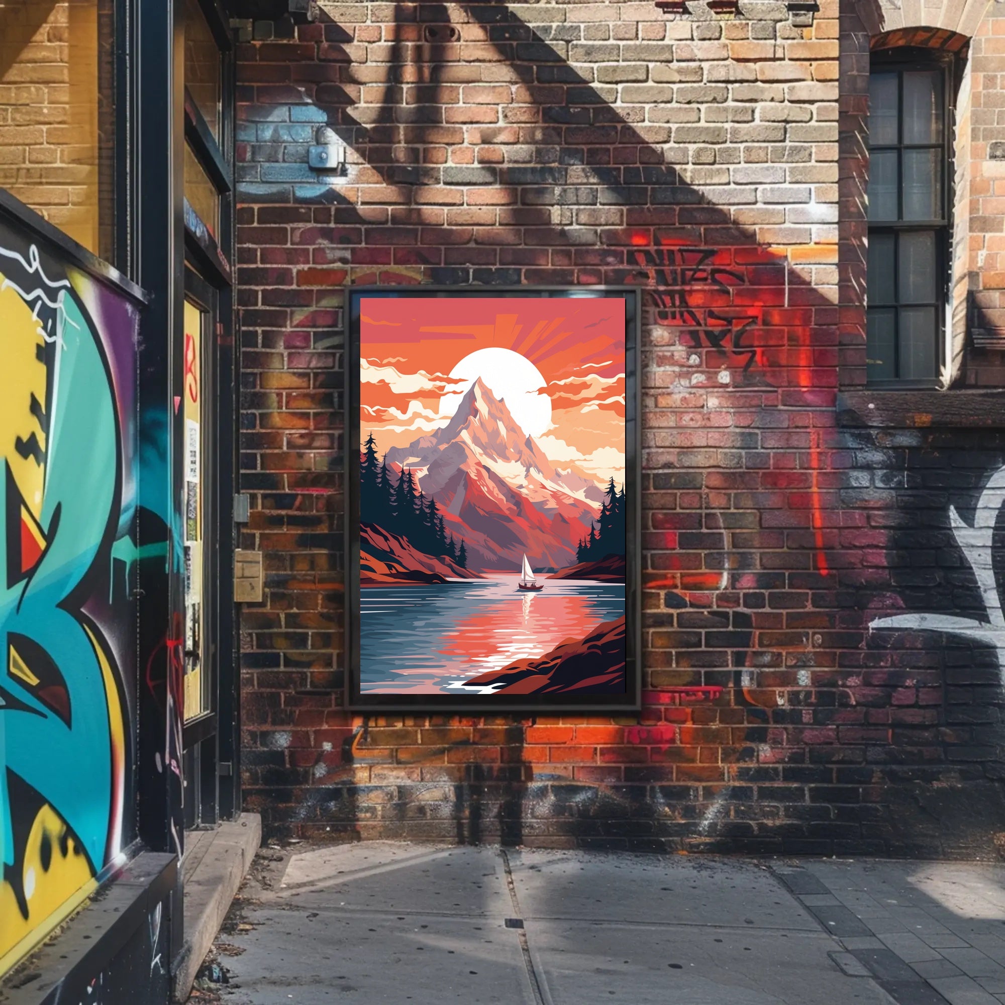 Serene Mountain Retreat Poster PosterGoat