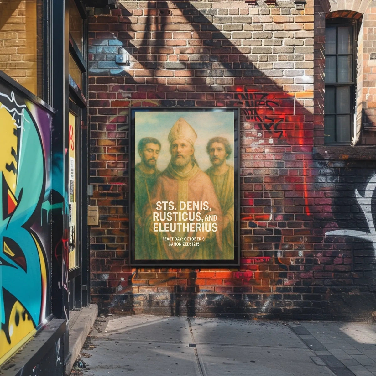 Saints Denis, Rusticus, And Eleutherius Poster