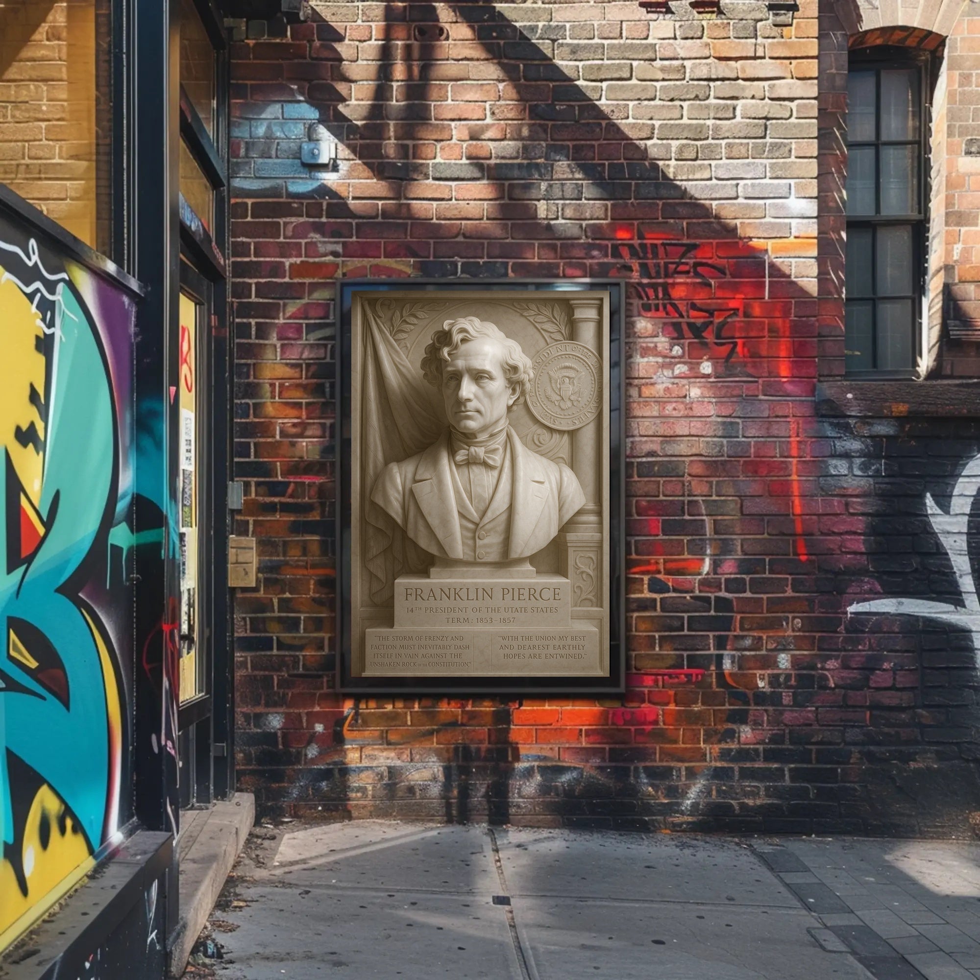 Franklin Pierce Presidential Tribute Historical or Presidential Poster