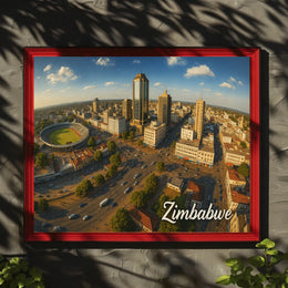 Zimbabwe Cityscape Poster