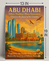 Abu Dhabi: Fusion of Tradition and Innovation Urban Poster