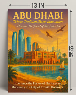 Abu Dhabi: Fusion of Tradition and Innovation Urban Poster