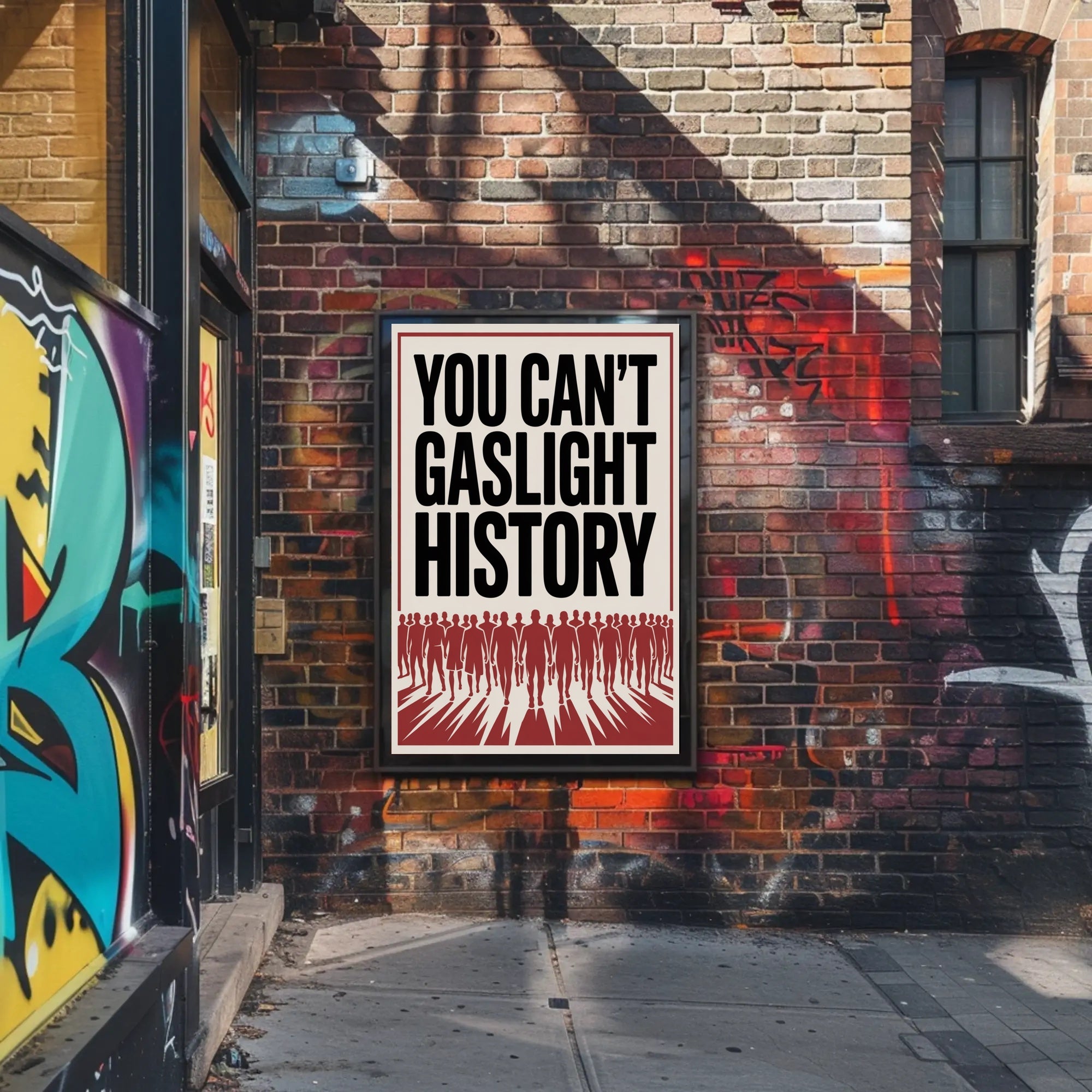 You Can't Gaslight History Political or Propaganda Poster