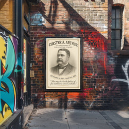 Chester A Arthur 21st President Sketch Poster Art Print PosterGoat