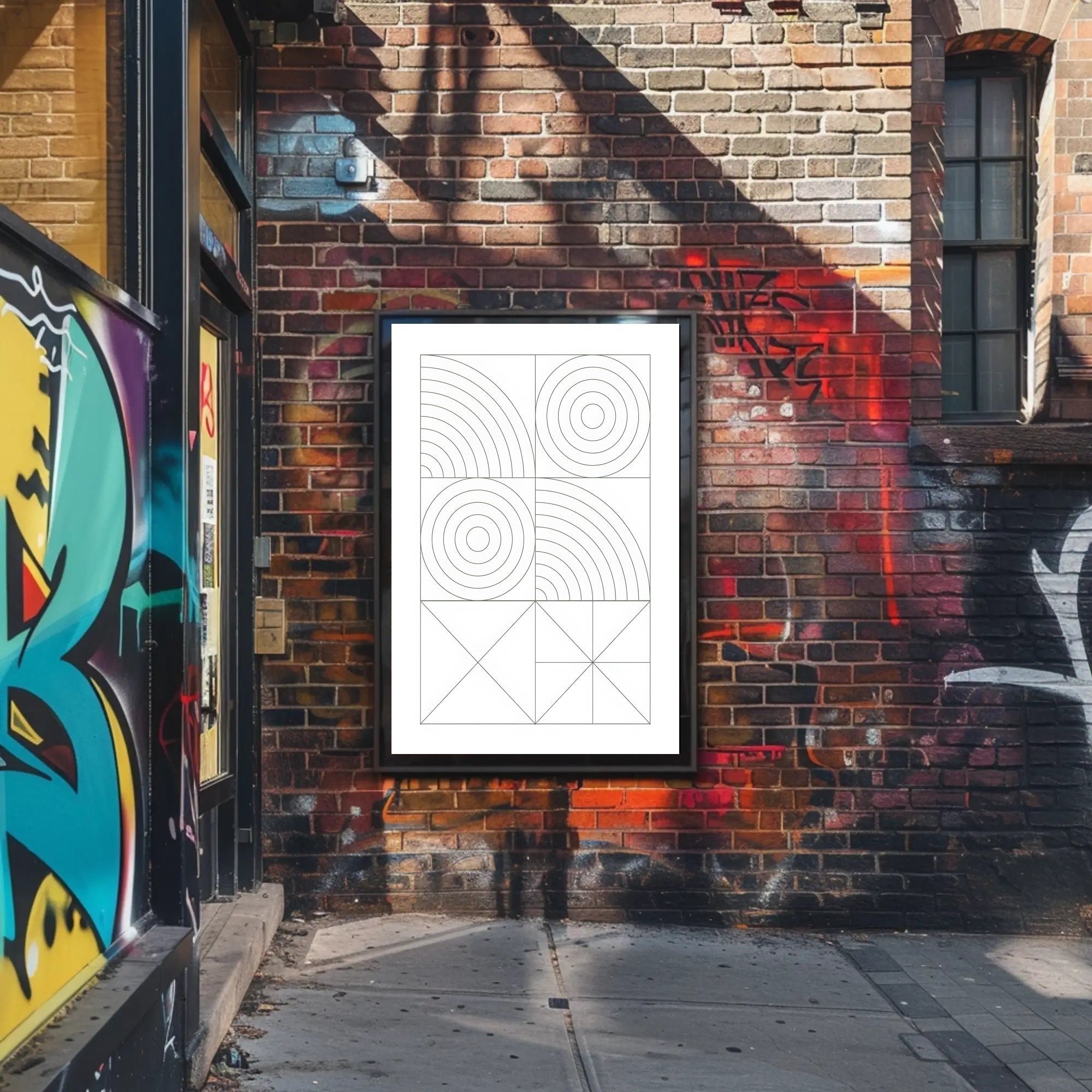 Abstract Geometric Patterns Poster