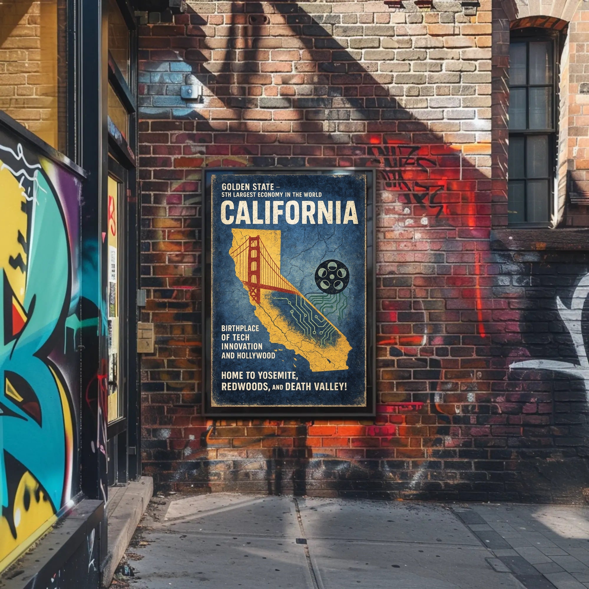 California The Golden State Poster