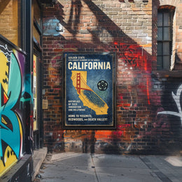 California The Golden State Poster