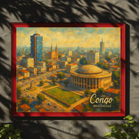 Congo Brazzaville Cityscape Poster