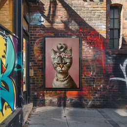 Regal Feline Portrait Poster