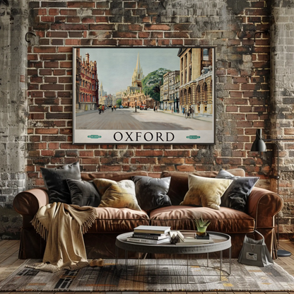 Oxford Travel by Train Poster