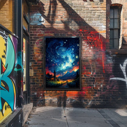 Starry Night Dreamscape Poster