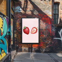 Juicy Strawberries Poster