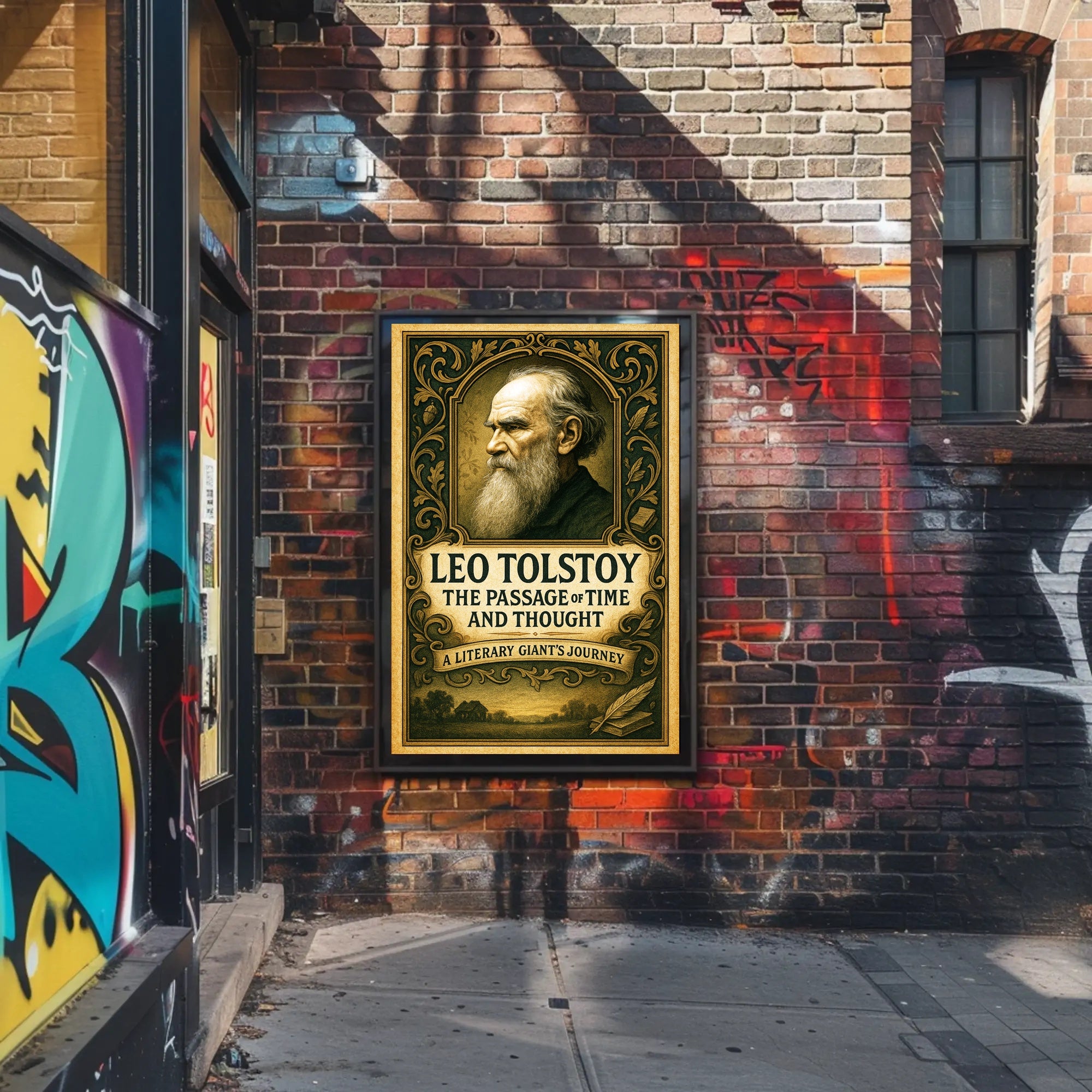 Leo Tolstoy The Passage of Time and Thought Poster PosterGoat