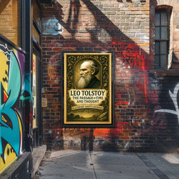 Leo Tolstoy The Passage of Time and Thought Poster PosterGoat