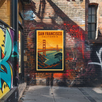San Francisco Golden Gate Bridge Poster