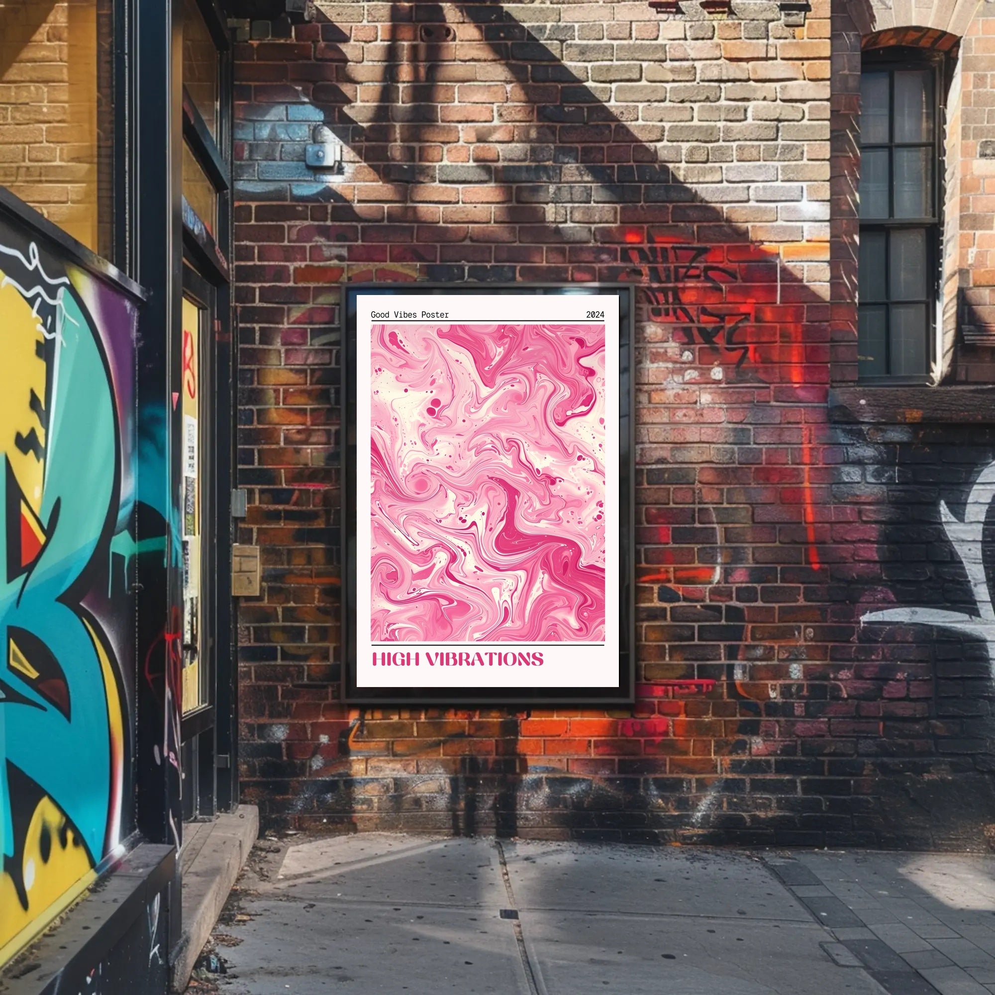 Good Vibes Poster 2024: Abstract or Artistic Poster PosterGoat
