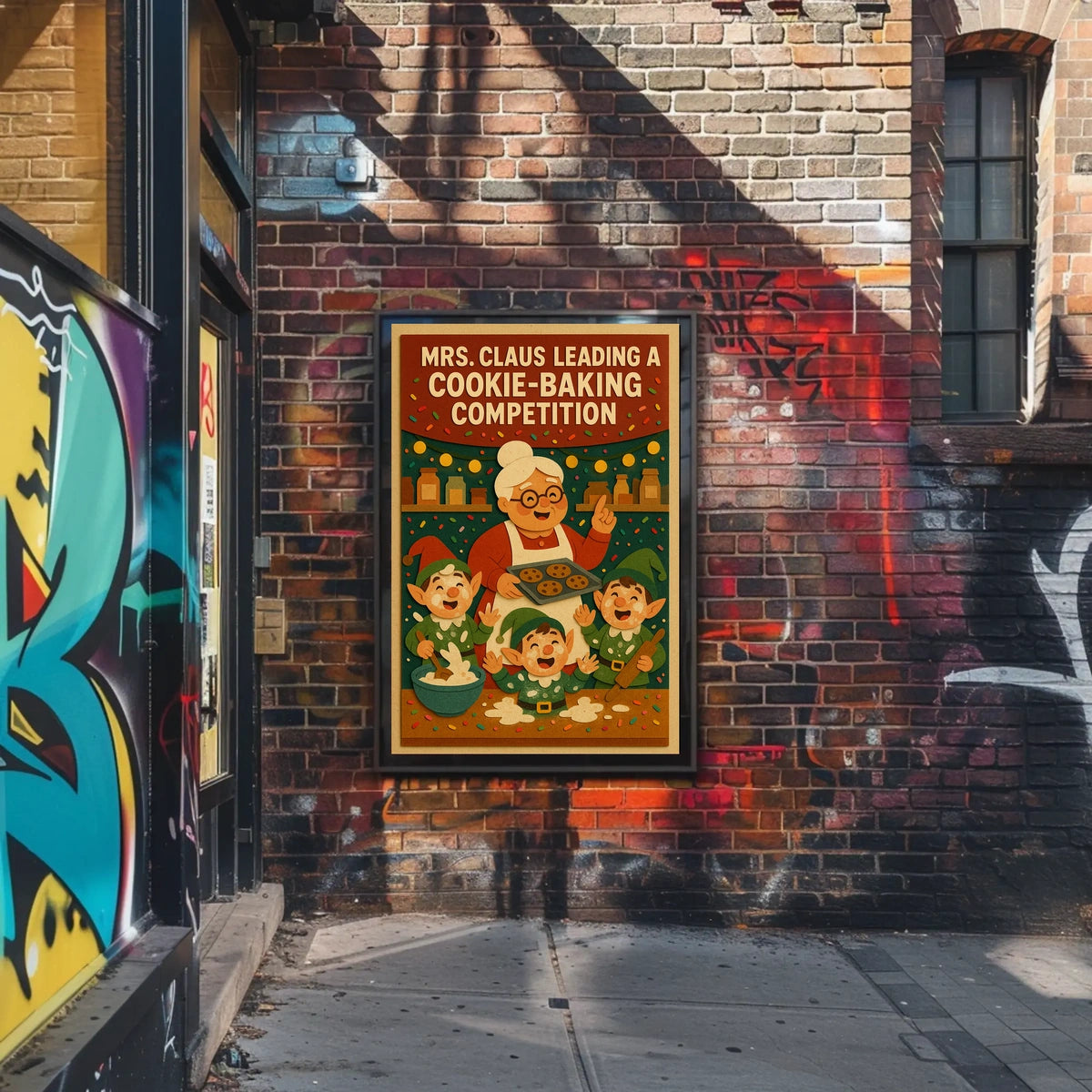 Mrs. Claus Cookie-Baking Competition Poster