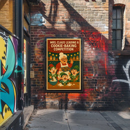Mrs. Claus Cookie-Baking Competition Poster