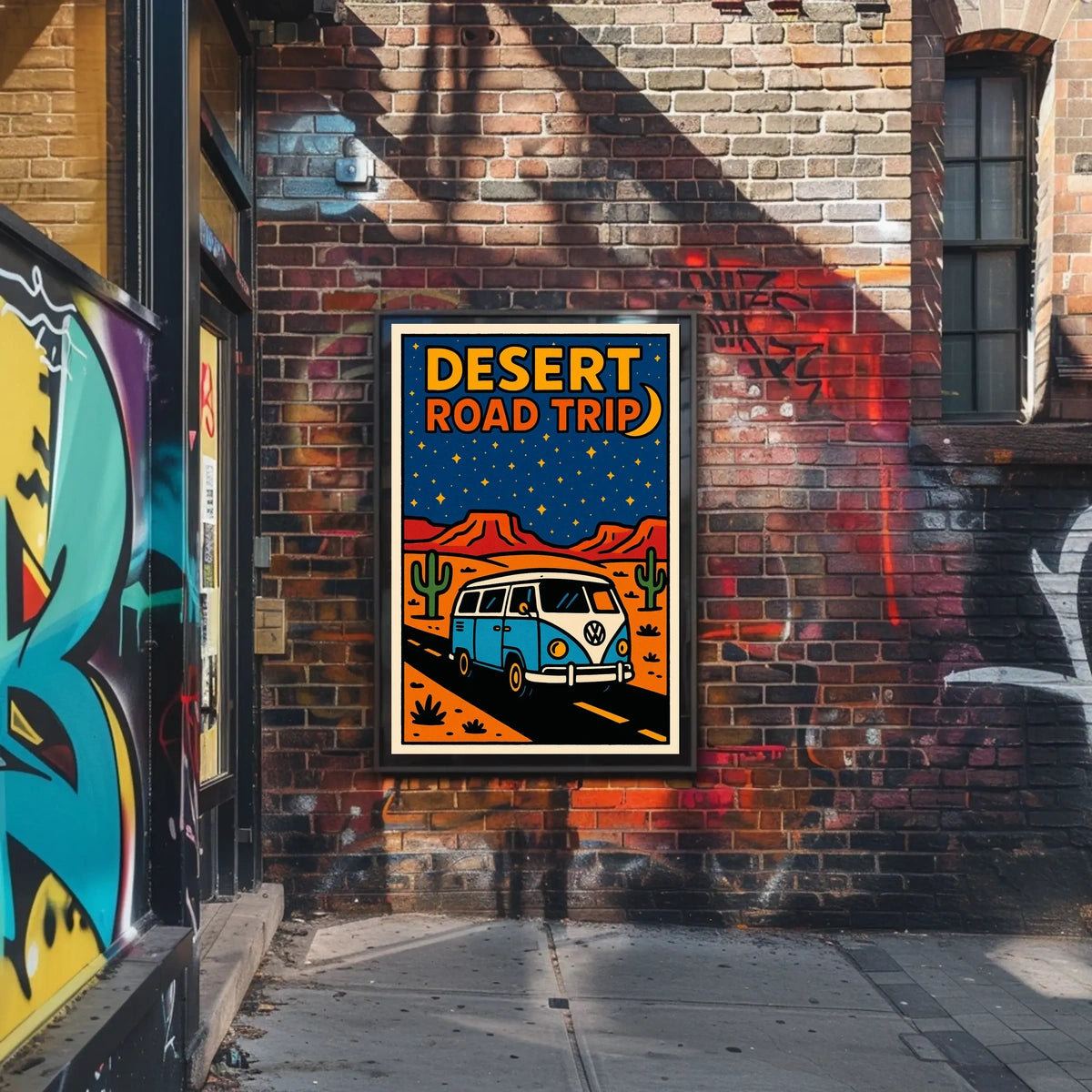 Desert Road Trip Adventure Poster