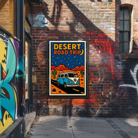 Desert Road Trip Adventure Poster