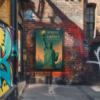 Statue of Liberty Vintage New York City Poster