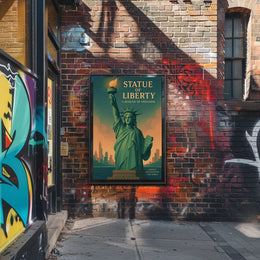 Statue of Liberty Vintage New York City Poster